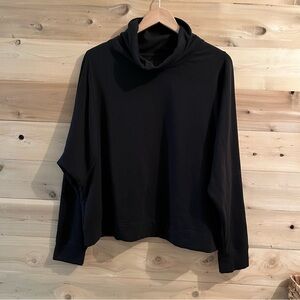 Avia black cowl neck fleece lined sweatshirt